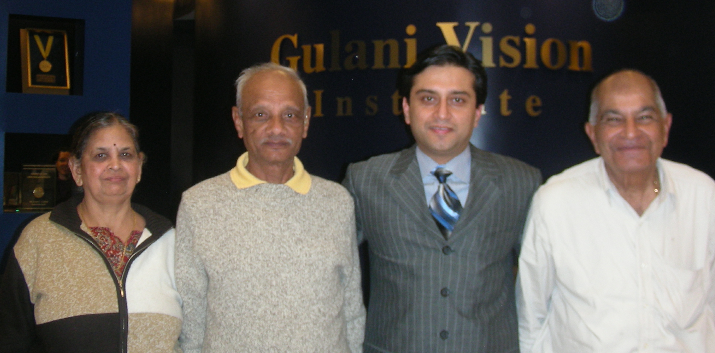 Ramesh Patel, wife and Barot Patel Cataract Surgery Gulani Vision Institute Jacksonville Florida