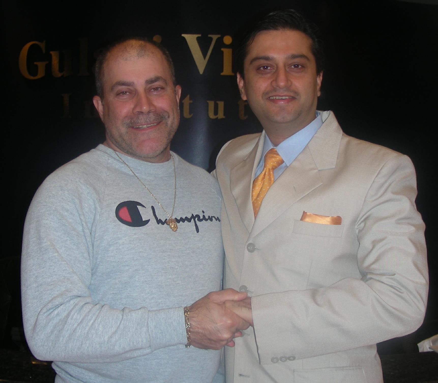 Dr. Gulani With a Veteran Patient