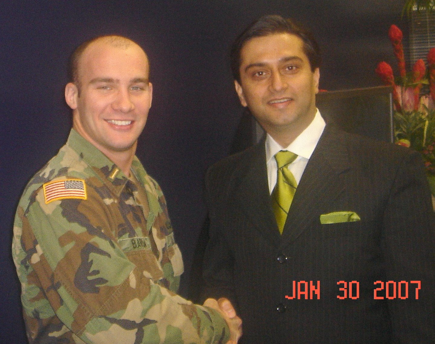Dr. Gulani With a Veteran Patient