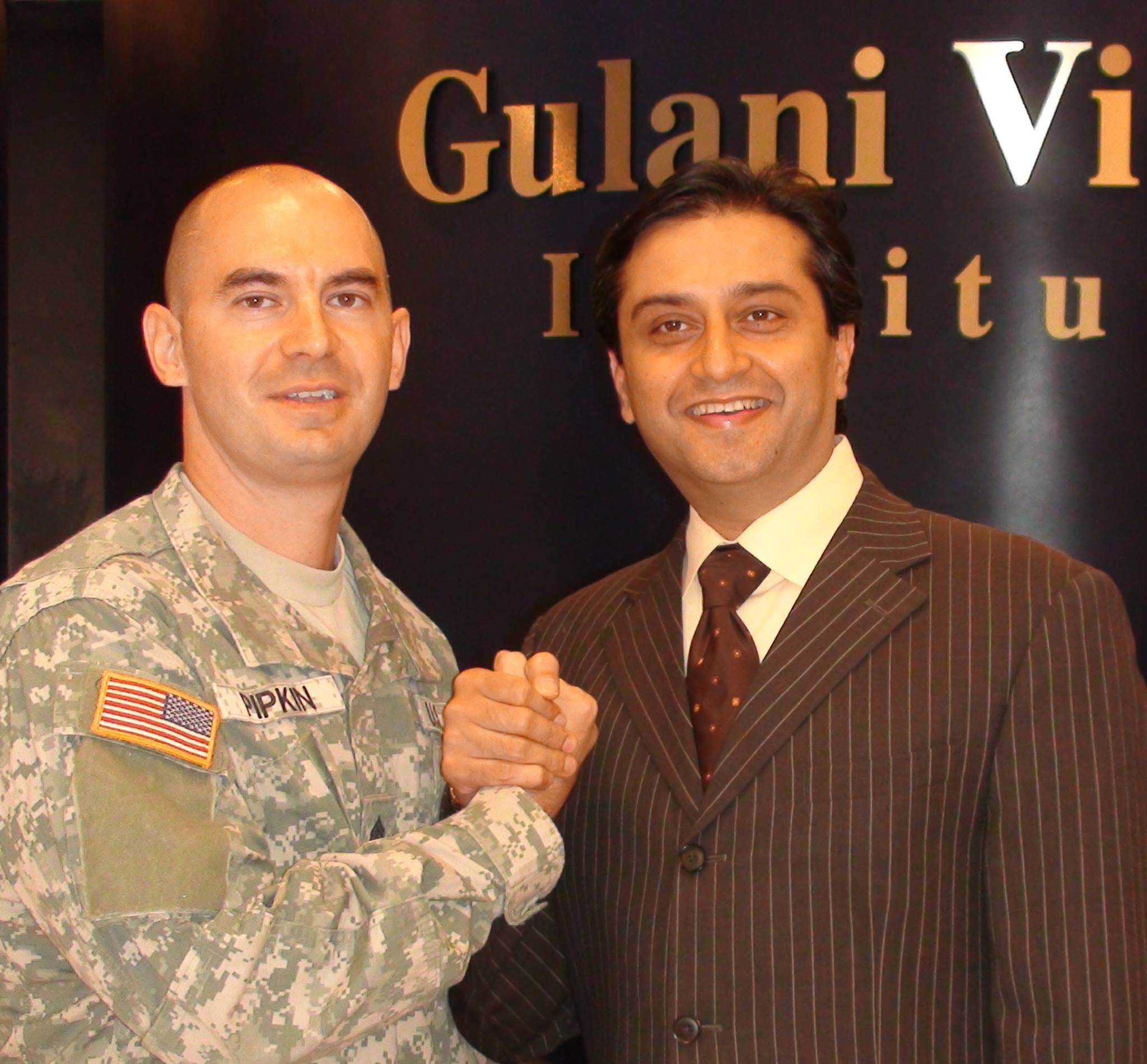 Dr. Gulani With a Veteran Patient