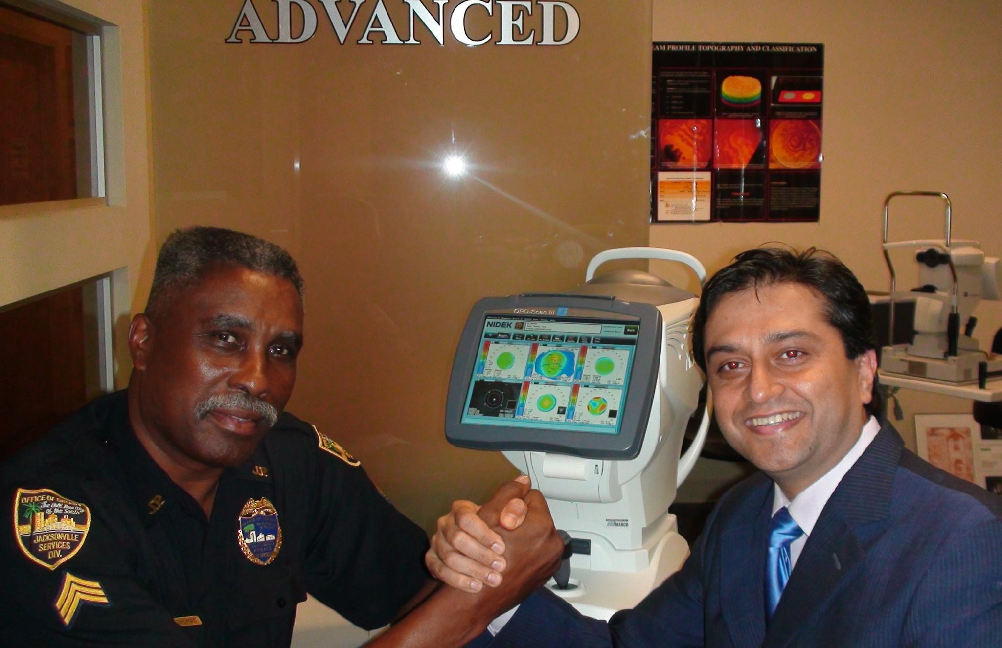 Dr. Gulani With a Veteran Patient