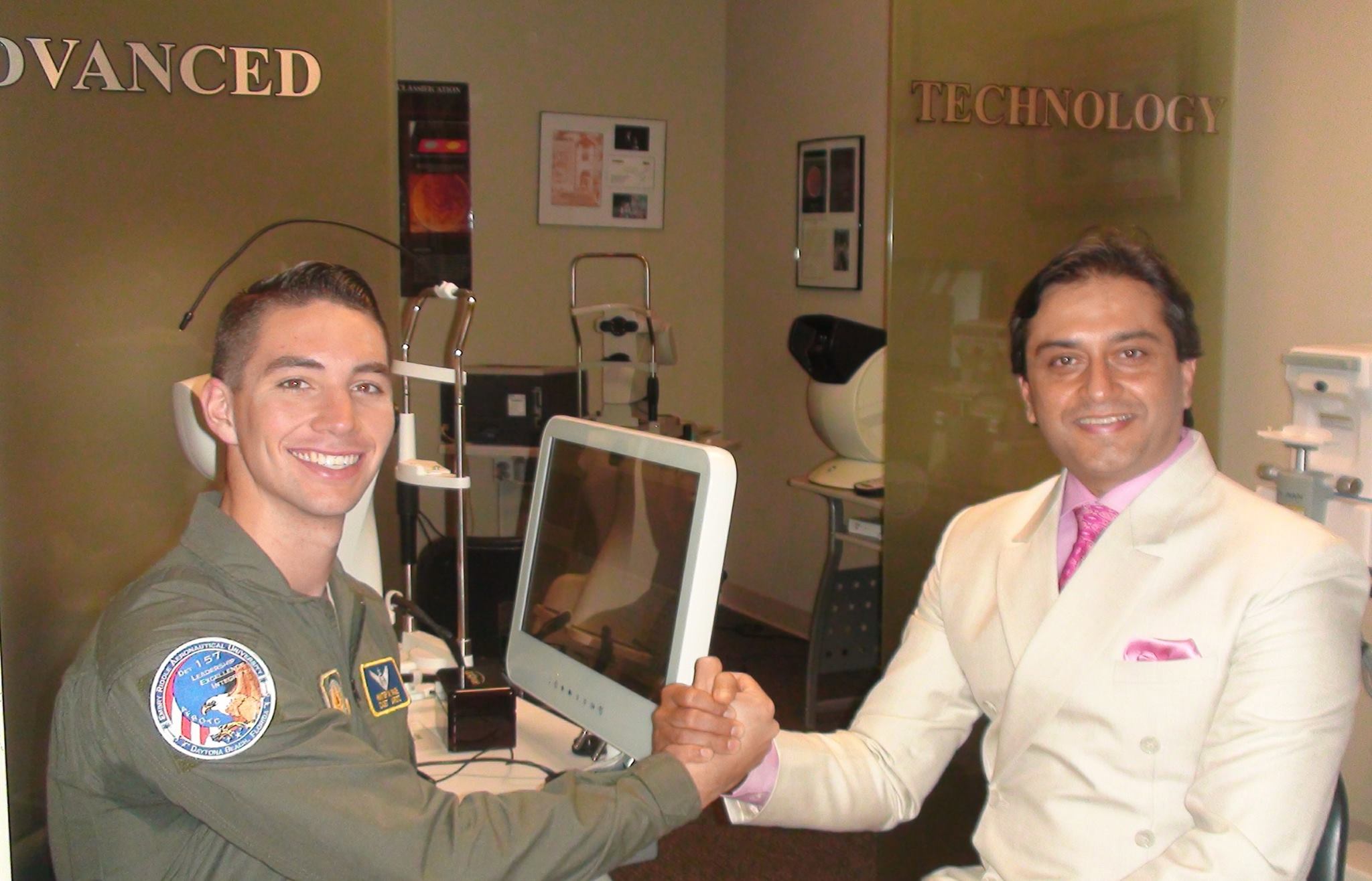 Dr. Gulani With a Veteran Patient