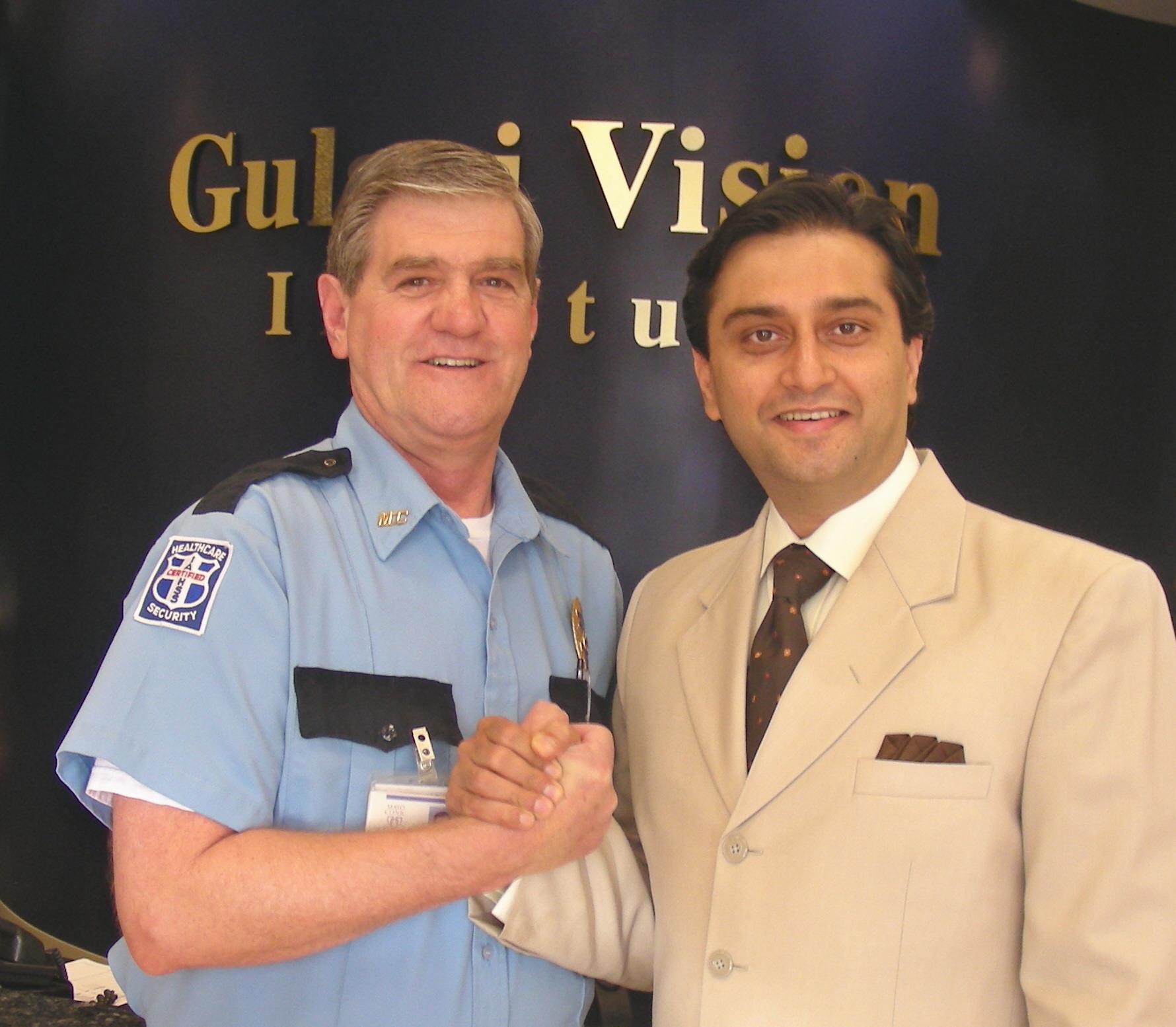 Dr. Gulani With a Veteran Patient