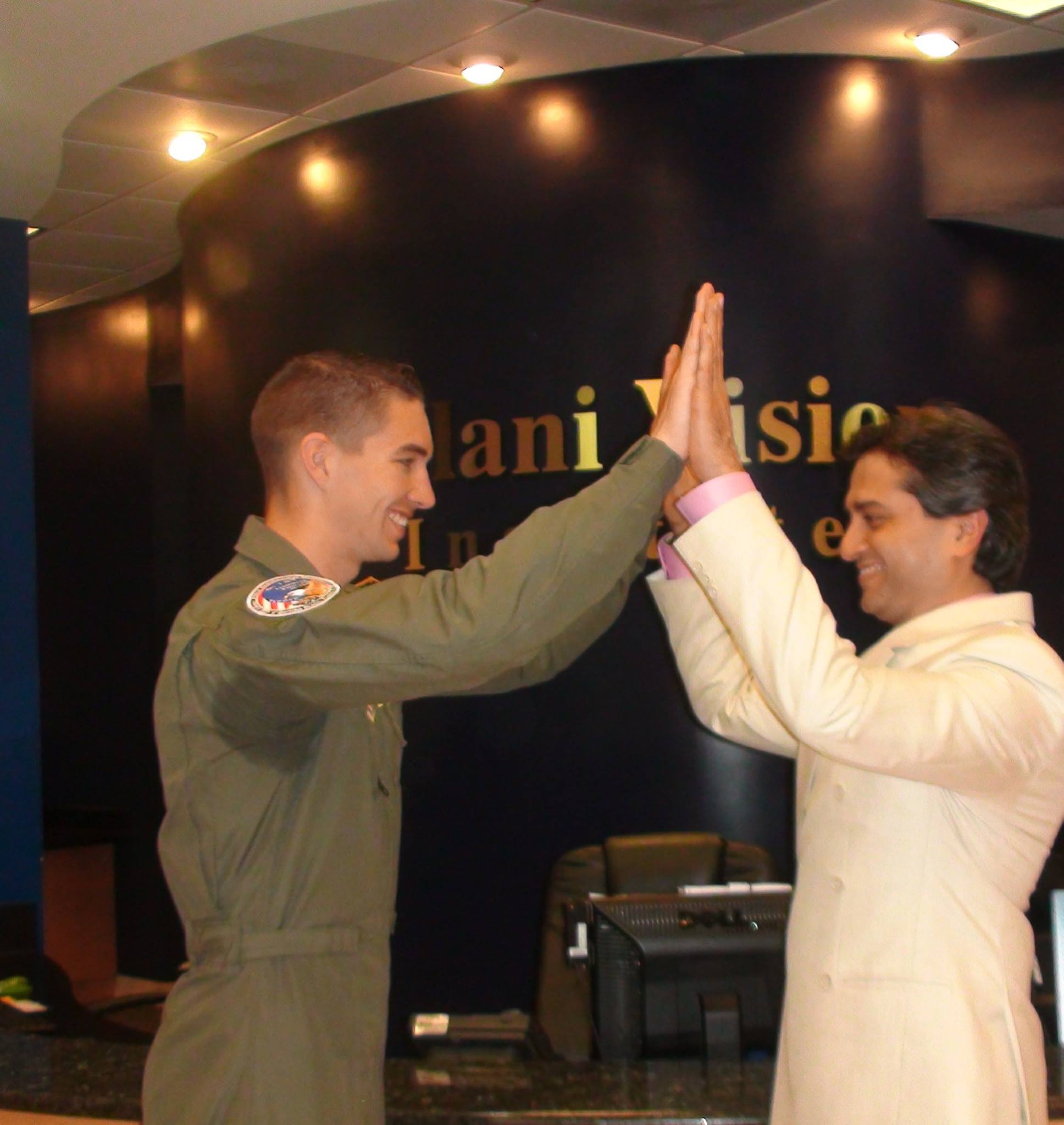 Dr. Gulani With a Veteran Patient