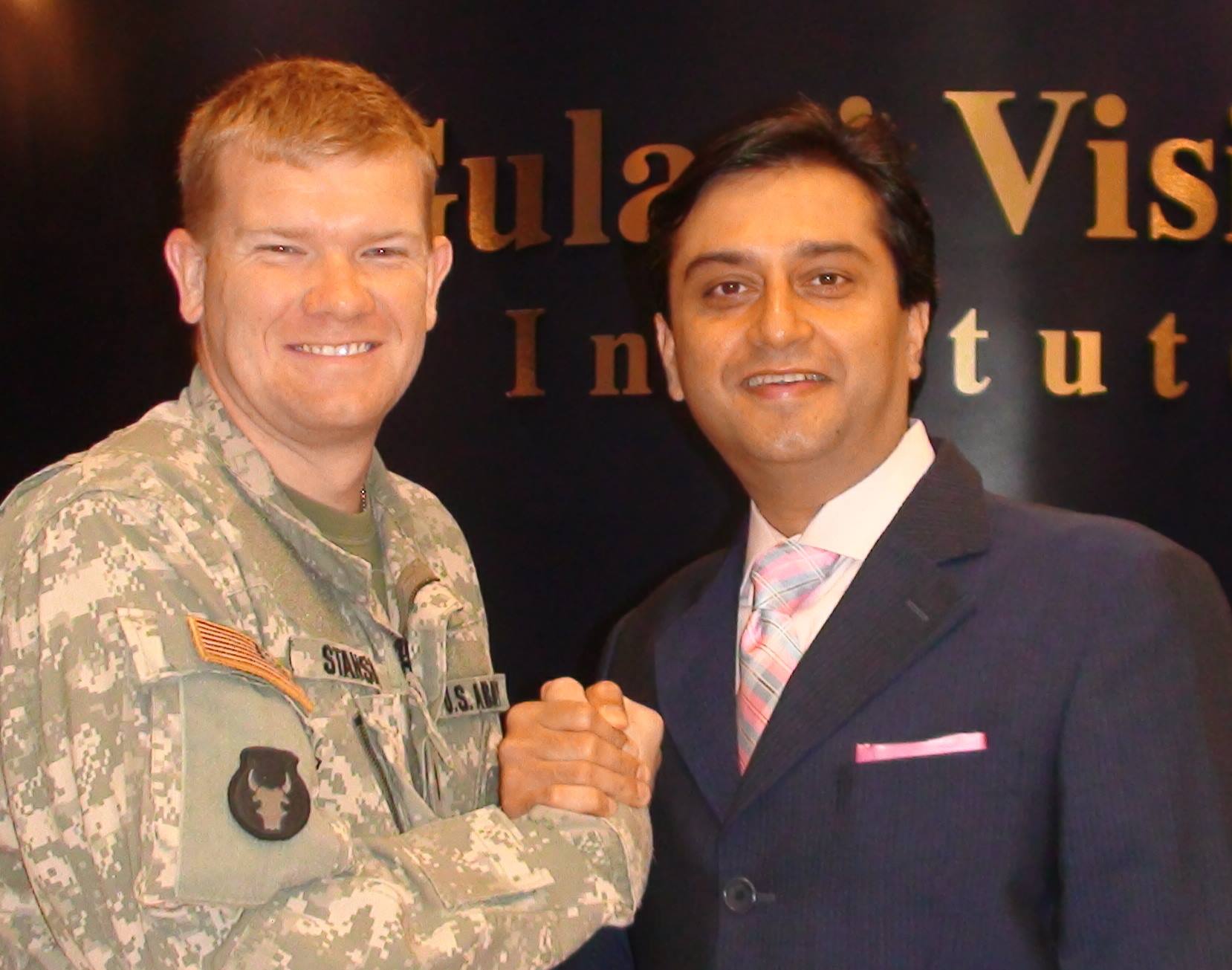 Dr. Gulani With a Veteran Patient