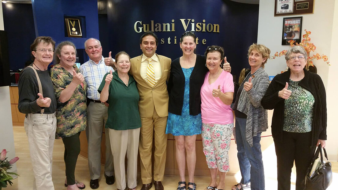Dr. Gulani With Patients