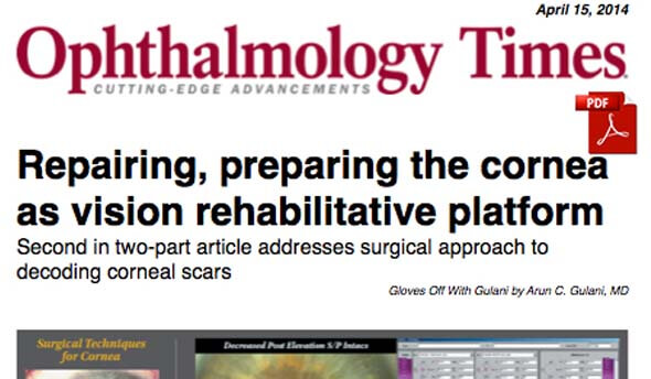 Ophthalmology Times featuring Dr. Gulani