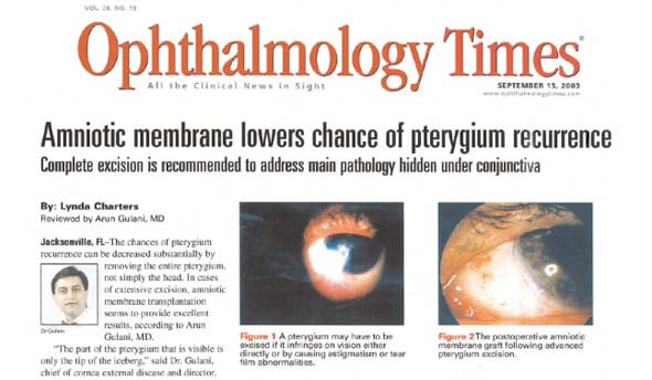 Ophthalmology Times featuring Dr. Gulani