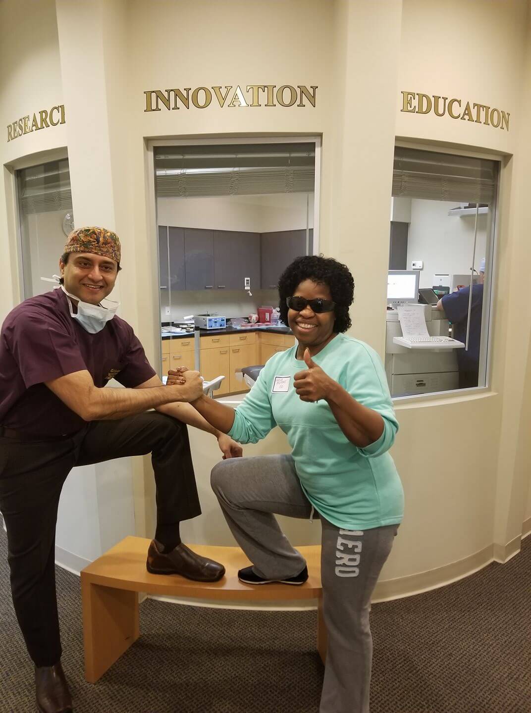 Dr. GUlani With a Patient