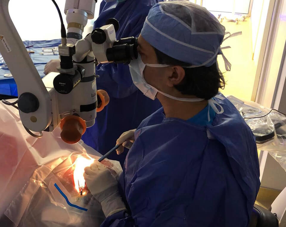 Dr. Gulani Performing Surgery
