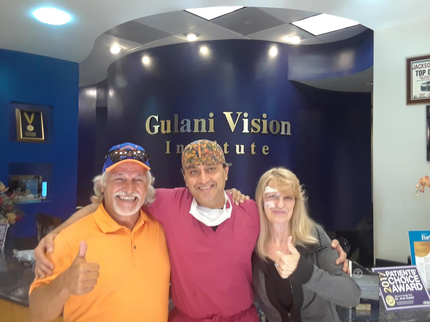 Dr. Gulani With a Patient