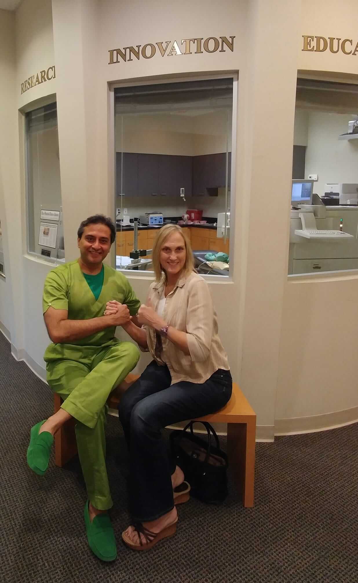 Dr. Gulani With a Patient