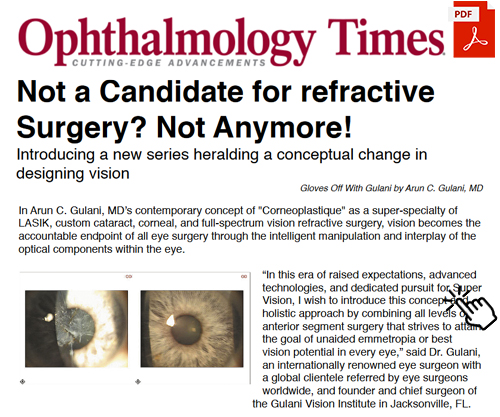 Dr. Gulani’s extensive collection of phakic implants from around the world, showcasing decades of expertise in advanced vision correction