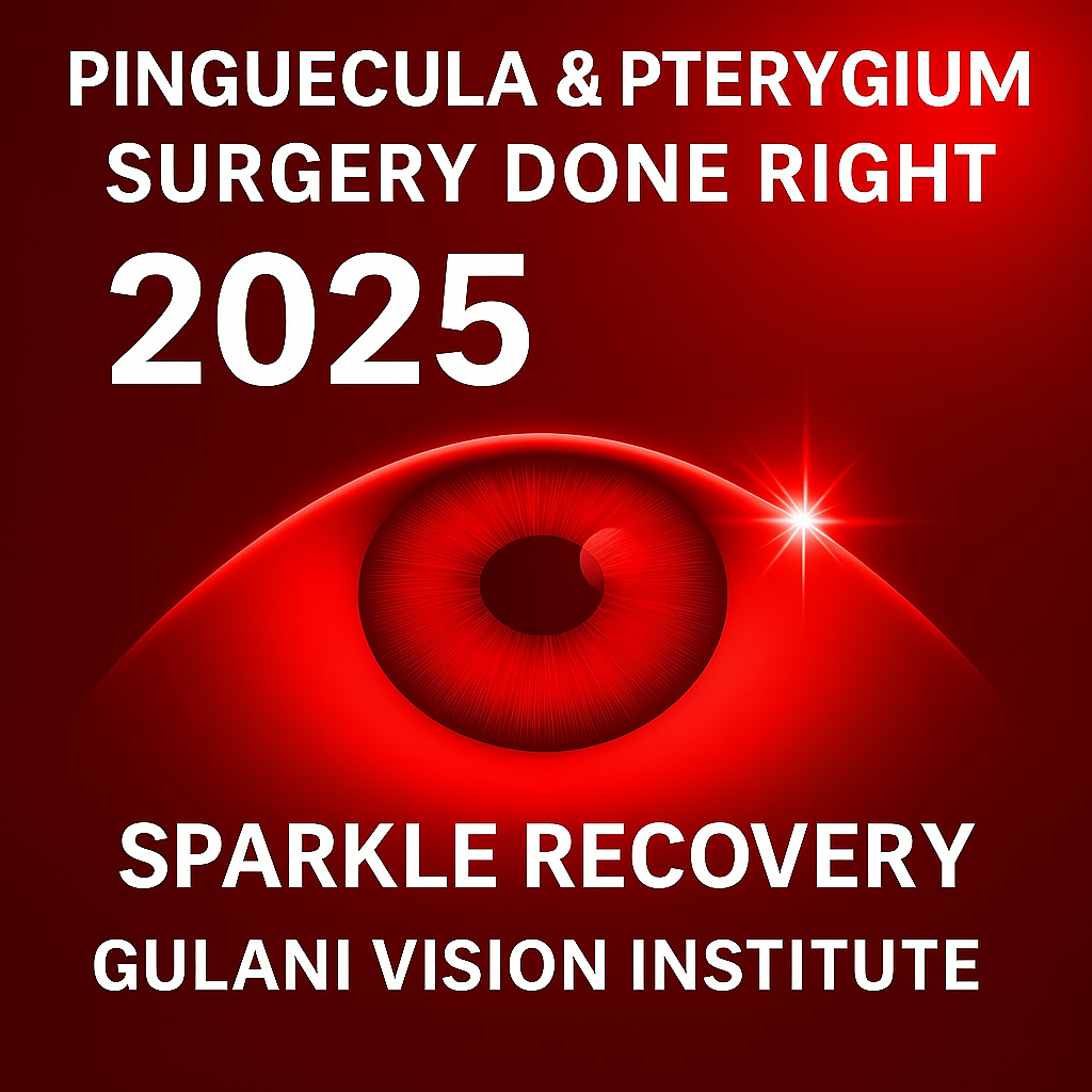 New Pterygium and Pinguecula Surgery Options for 20/25