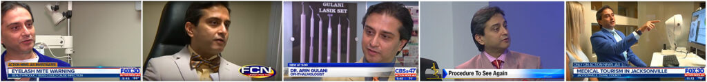 ophthalmologist dr gulani speaking on television 